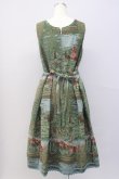 画像2: Jane Marple  / Fairy tale gobelin sleeveless dress I-23-01-13-4026i-1-OP-JM-L-HD-ZI-R (2)