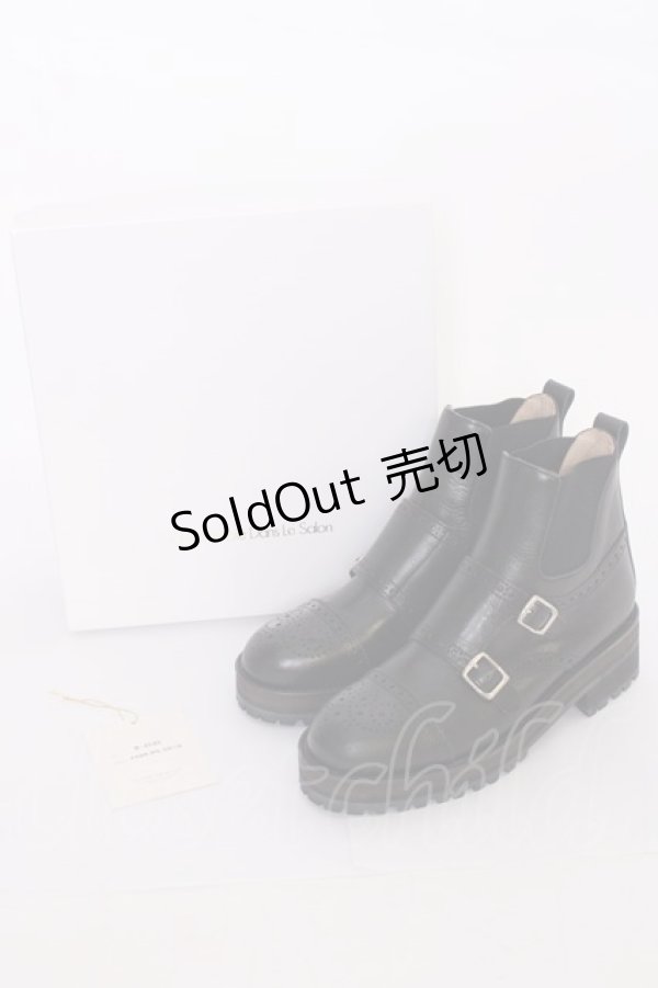 画像10: Jane Marple  / モンクストラップアンクルブーツ I-23-01-13-4049i-1-SH-JM-L-HD-ZI-R (10)