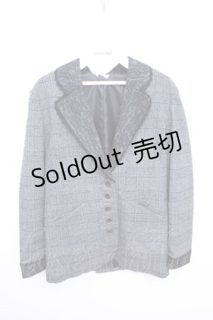 画像: 【SALE】axes femme  / グレンチェック柄テーラージャケット Y-23-01-20-123-1-JA-AX-L-SZ-ZT124