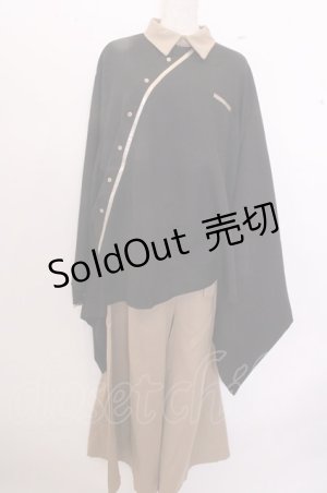 画像: 【SALE】favorite / 五条袈裟風和袖トップス&ワイドパンツコーデセット O-23-01-30-104-1-TO-LO-L-IG-ZT174