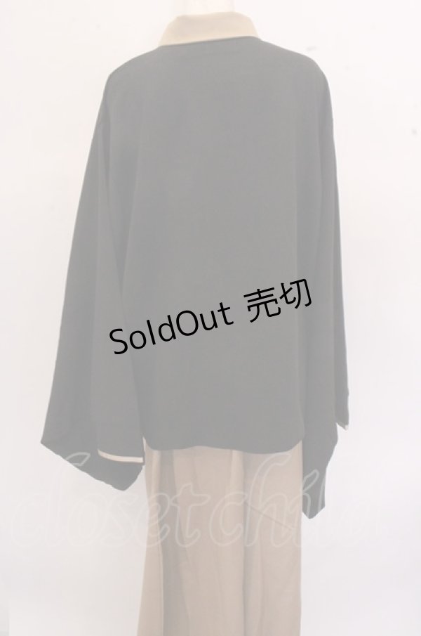 画像2: 【SALE】favorite / 五条袈裟風和袖トップス&ワイドパンツコーデセット O-23-01-30-104-1-TO-LO-L-IG-ZT174 (2)