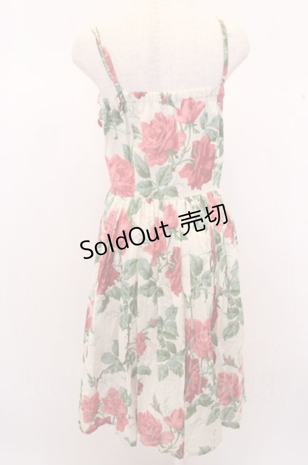 画像2: 【SALE】Jane Marple Dans  Le Salon / ローズ柄キャミソールドレス O-23-01-30-038-1-OP-JM-L-OW-ZT053 (2)