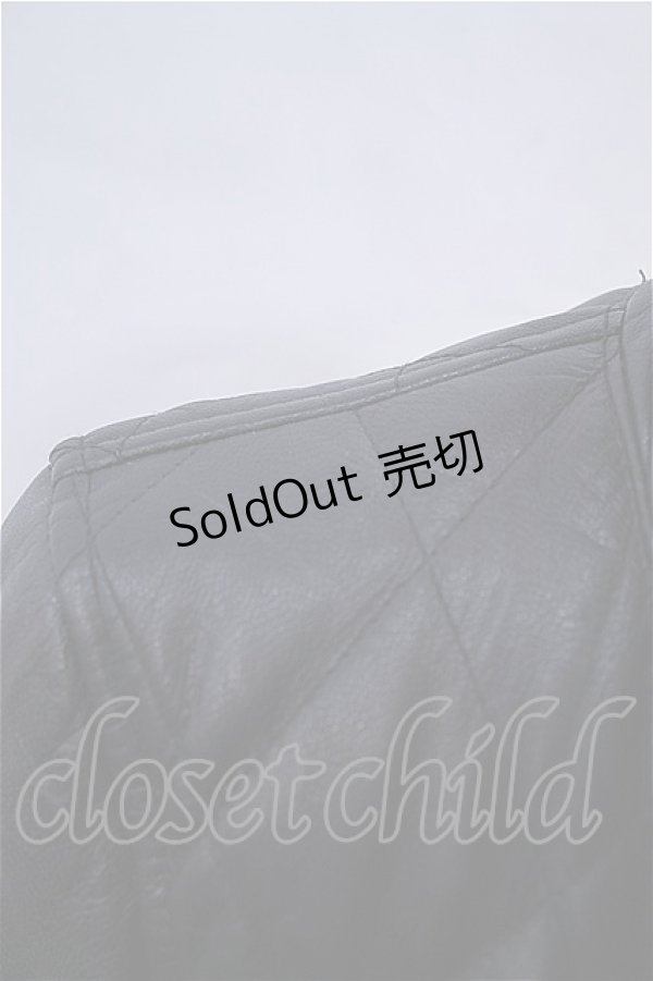 画像3: VANQUISH  / ゴートレザーダイヤキルトスタンドカラーブルゾン I-23-02-11-032i-1-JA-PU-P-HD-ZT-C051 (3)