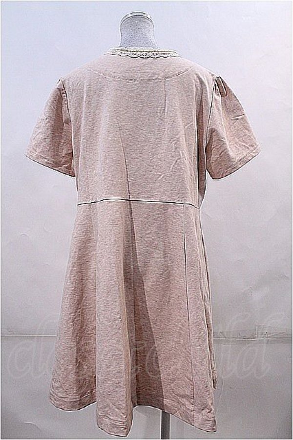 画像2: Franche Lippee  / パール襟半袖ワンピース I-23-02-13-038i-1-OP-LO-L-HD-ZT371 (2)
