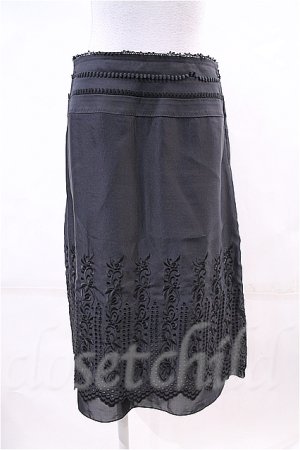 画像: Jane Marple  / お花刺繍スカート I-23-02-14-054i-1-SK-JM-L-HD-ZI