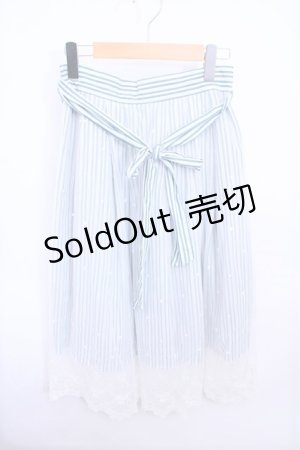 画像: 【SALE】axes femme  / ストライプ×レーススカート Y-23-02-21-108-1-SK-AX-L-SZ-ZT092