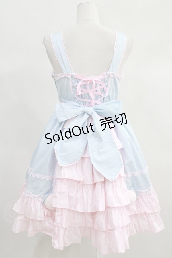 画像2: Angelic Pretty  / なかよしバニージャンパースカート(2021) H-23-03-01-1013h-1-OP-AP-L-SK-ZH-R (2)