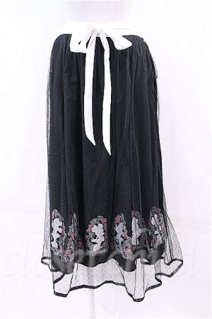 画像: axes femme  / ディズニー/ミニー刺繍スカート I-23-03-02-055i-1-SK-AX-L-HD-ZI
