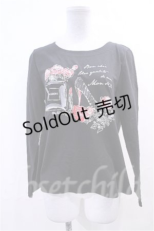 画像: 【SALE】INGEBORG  / オルレアンベア天香水瓶とパンプス長Tシャツ I-23-3-2-68-LO-TO-HD-ZT248
