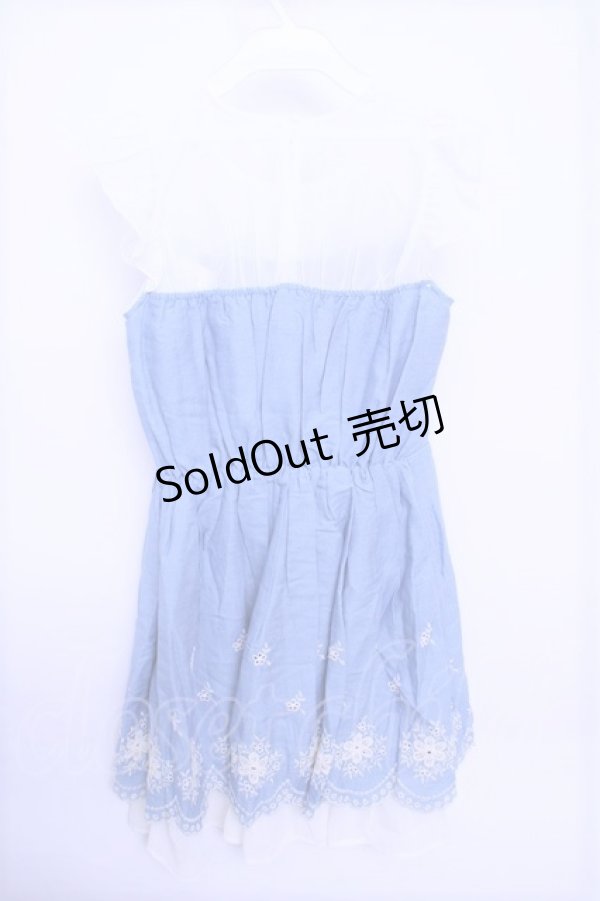 画像2: 【SALE】axes femme POETIQUE  / ビスチェ切替コットンワンピース Y-23-03-02-081-1-OP-AX-L-AS-ZT024 (2)