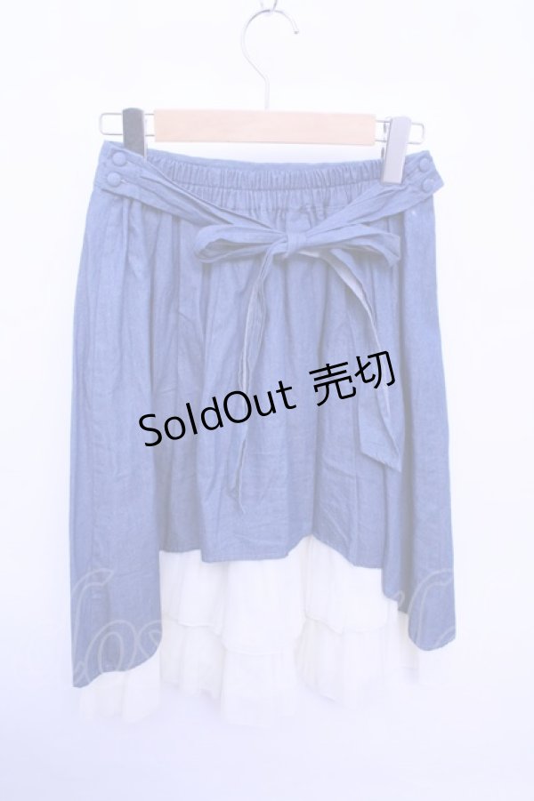 画像2: 【SALE】Secre Hone  / デニムフレアスカート Y-23-3-8-101-CA-SK-AS-ZT283 (2)