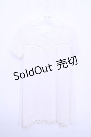 画像: 【SALE】axes femme  / 裾ドットプリントチュニ Y-23-03-14-095-1-OP-AX-L-SZ-ZT152