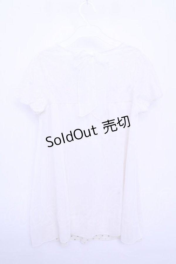 画像2: 【SALE】axes femme  / 裾ドットプリントチュニ Y-23-03-14-095-1-OP-AX-L-SZ-ZT152 (2)