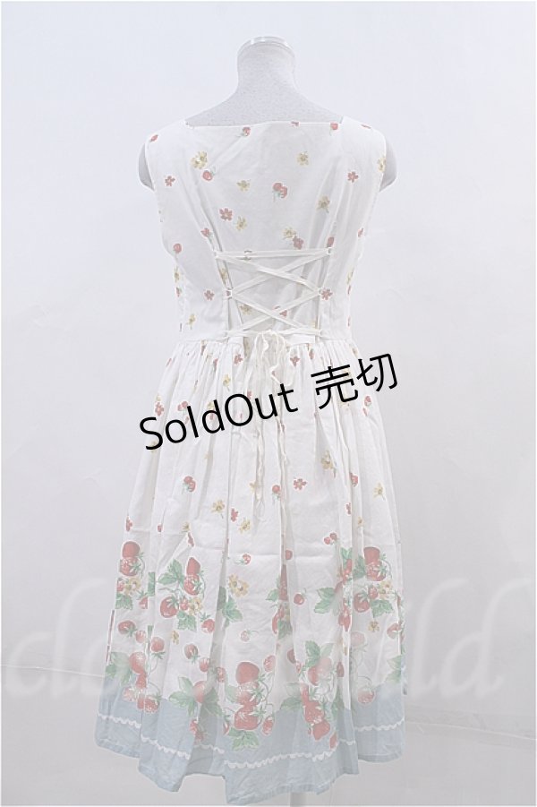 画像2: 【SALE】Jane Marple  / ボーダーストロベリースクエアドレス I-23-03-15-048-1-OP-JM-L-HD-ZT269 (2)