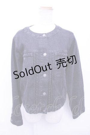 画像: 【SALE】axes femme  / ブレードノーカラーデニムジャケット Y-23-03-24-121-1-JA-AX-L-SZ-ZT200