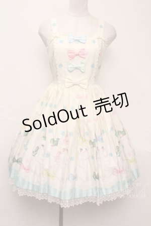 画像: Angelic Pretty  / マシュマロバニージャンパースカート S-23-03-28-023s-1-OP-AP-L-AS-ZS.S