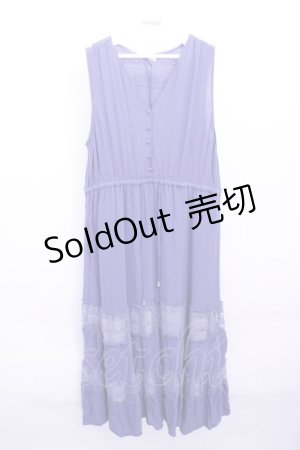 画像: axes femme  / レースティアードノースリーブワンピ Y-23-03-31-063-1-OP-AX-L-SZ-ZT184