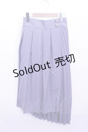 画像: 【SALE】axes femme  / ダブルプリーツアシメスカート Y-23-03-31-085-1-SK-AX-L-SZ-ZT134