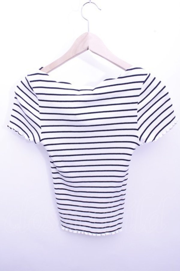 画像2: axes femme  / ボーダートップス Y-23-03-31-025-1-TO-AX-L-SZ-ZT128 (2)