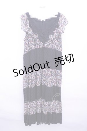 画像: 【SALE】axes femme  / 小花ｘレースロングワンピース Y-23-04-17-087-1-OP-AX-L-SZ-ZT184