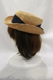 画像2: Jane Marple Dans Le Saｌon  / グログランリボンストローHAT H-23-04-26-006-1-AC-JM-L-KB-ZT286 (2)