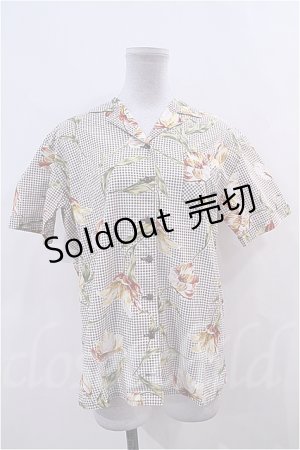 画像: 【SALE】INGEBORG  / チューリップチェック半袖シャツ I-23-4-30-2-LO-BL-HD-ZT277