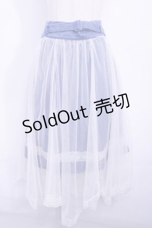 画像: 【SALE】axes femme POETIQUE  / デニムｘチュールスカート Y-23-05-09-108-1-SK-AX-L-SZ-ZT081