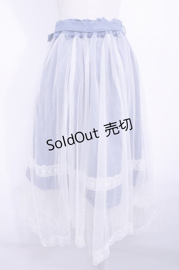 画像2: 【SALE】axes femme POETIQUE  / デニムｘチュールスカート Y-23-05-09-108-1-SK-AX-L-SZ-ZT081 (2)