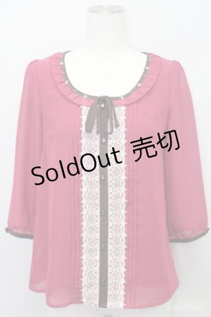 画像: 【SALE】LOLITAその他(お買取対象外)  / フロントレースシフォントップス I-23-05-12-4002-1-TO-LO-L-HD-ZT256