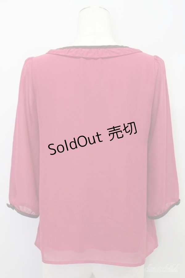 画像2: 【SALE】LOLITAその他(お買取対象外)  / フロントレースシフォントップス I-23-05-12-4002-1-TO-LO-L-HD-ZT256 (2)