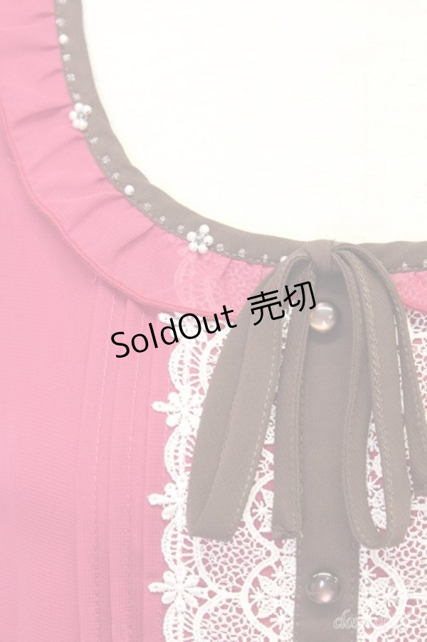 画像4: 【SALE】LOLITAその他(お買取対象外)  / フロントレースシフォントップス I-23-05-12-4002-1-TO-LO-L-HD-ZT256 (4)