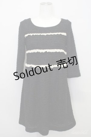 画像: 【SALE】LOLITAその他(お買取対象外)  / ラメボーダーフリルワンピース I-23-05-12-4019-1-OP-LO-L-HD-ZT260