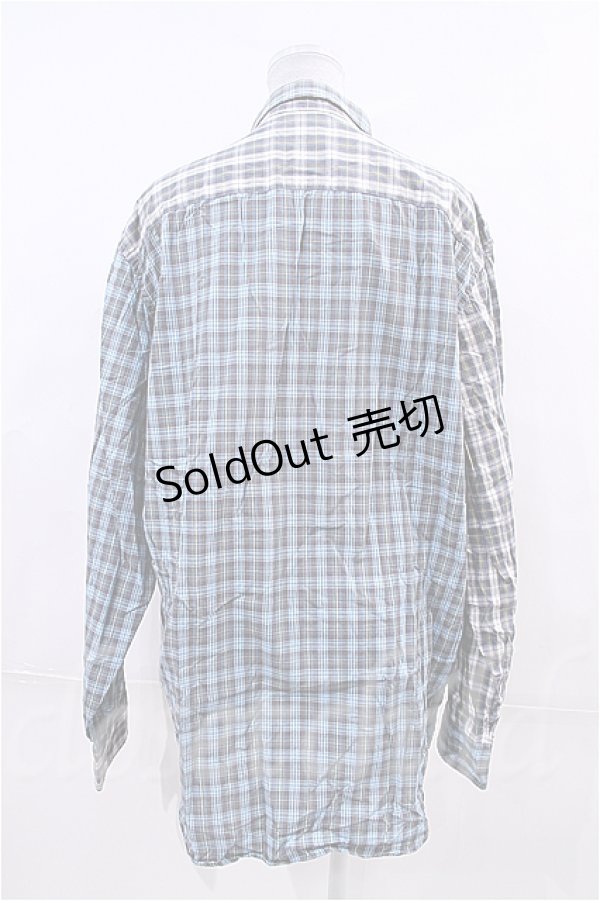 画像2: Karl Helmut  / チェックカラー切り替えシャツ I-23-05-20-008-1-BL-LO-L-HD-ZT410 (2)