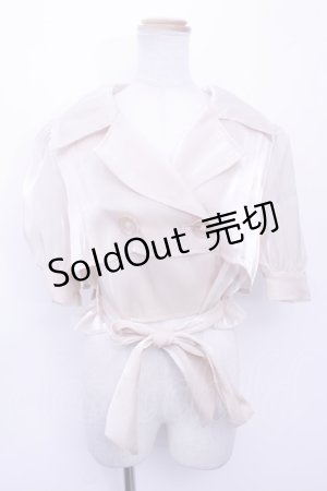 画像: 【SALE】Melt the Lady  / シースルーショートトレンチ Y-23-05-24-037-1-TO-LO-L-AS-ZT221