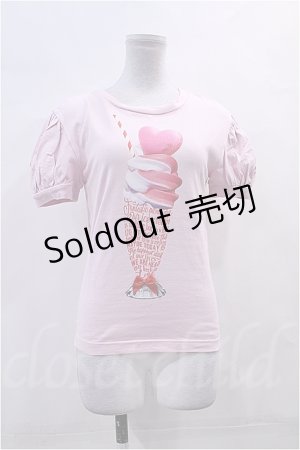 画像: 【SALE】MILK  / SweetsメッセージパフTee I-23-05-29-070i-1-TO-ML-L-HD-ZT469