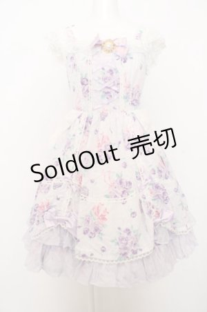 画像: Angelic Pretty / エターナルローズブーケドレスジャンパースカ-ト O-23-06-07-006o-1-OP-AP-L-IG-OS