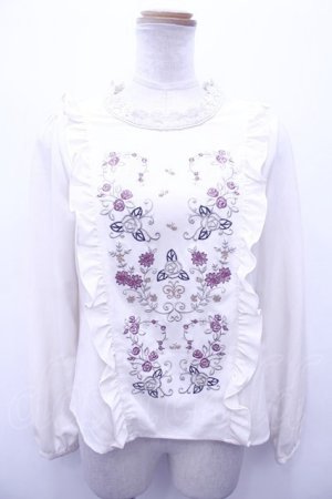 画像: axes femme / ブラウス Y-23-06-24-021-1-BL-AX-L-SZ-ZT020