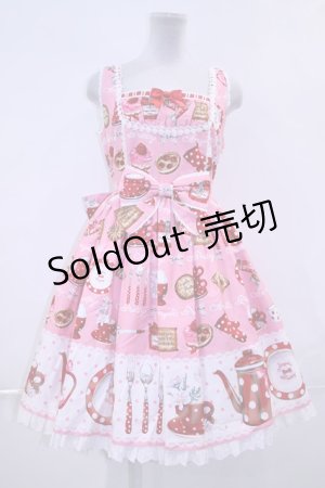 画像: Angelic Pretty  / French Cafe切替ジャンパースカート I-23-06-25-023i-1-OP-AP-L-HD-ZI-R