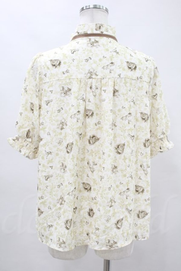 画像2: axes femme POETIQUE  / ディズニー バンビ/ブラウス H-23-06-26-2040-1-BL-AX-L-NS-ZT128 (2)