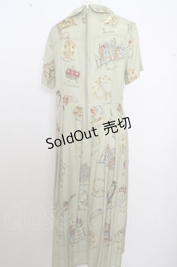 画像2: Jane Marple Dans  Le Salon / scottish scarf　ガーデンドレス O-23-06-30-018-1-OP-JM-L-OW-ZT116 (2)