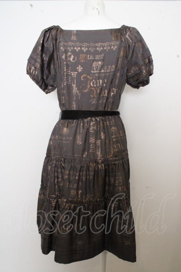 画像2: Jane Marple / Twinkle Logotypeティアードドレス O-23-06-30-020-1-OP-JM-L-IG-ZT113 (2)