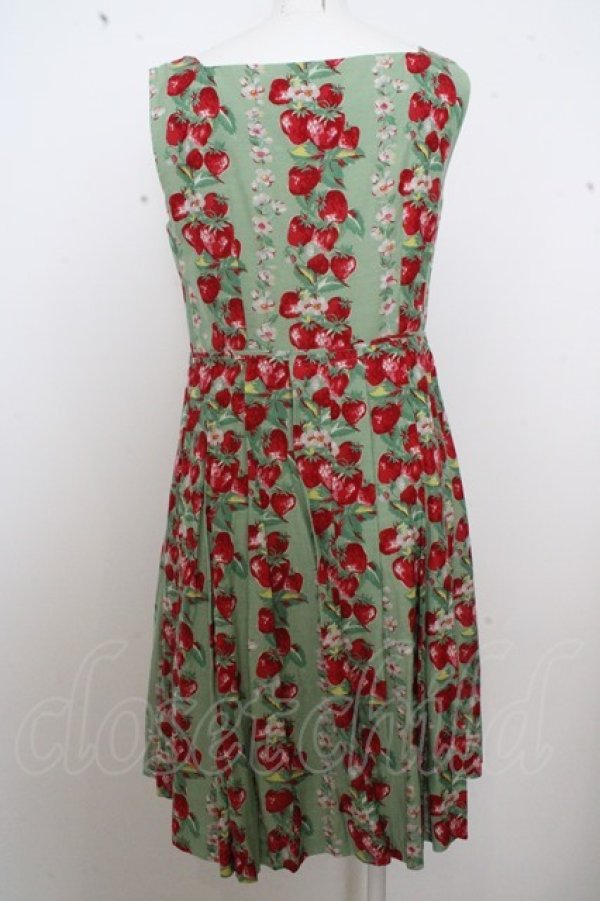 画像2: Jane Marple / Strawberry TopiaryのDayドレス O-23-06-30-021-1-OP-JM-L-OW-ZT110 (2)