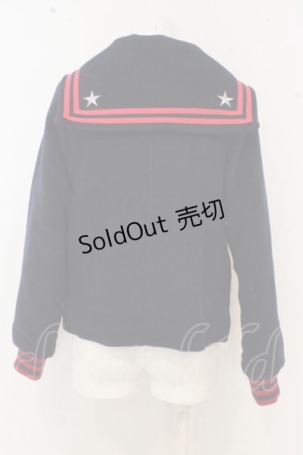 画像2: Candy Stripper / セーラーカラーショートコート O-23-06-30-332-1-CO-PU-P-IG-ZT-C024 (2)