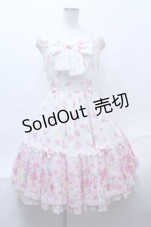 画像: Angelic Pretty  / Powder Rose胸リボンジャンパースカート S-23-07-06-024s-1-OP-AP-L-AS-ZS-R