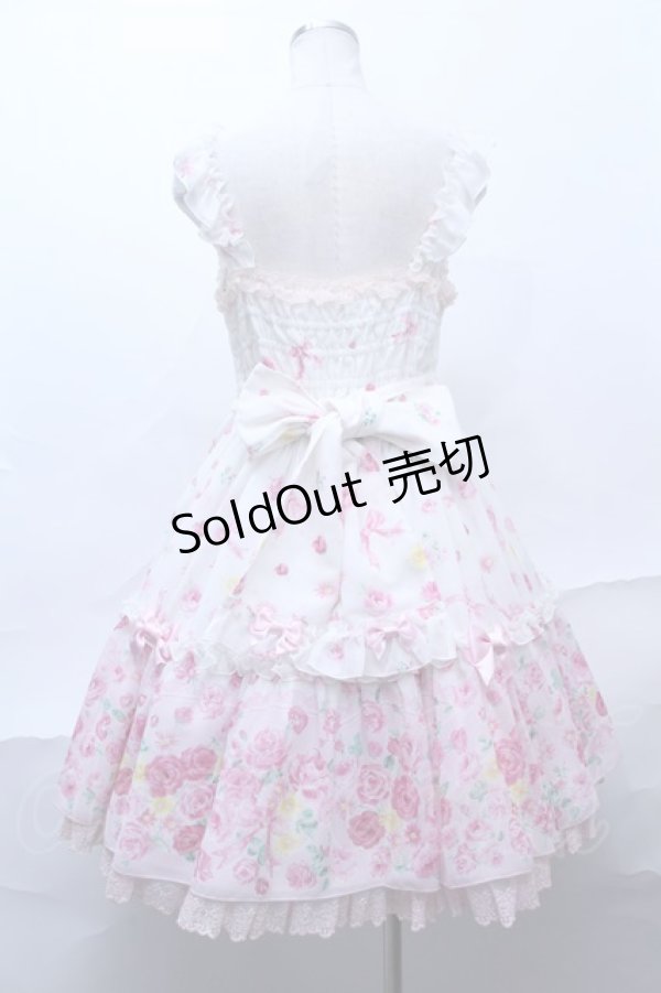 画像2: Angelic Pretty  / Powder Rose胸リボンジャンパースカート S-23-07-06-024s-1-OP-AP-L-AS-ZS-R (2)