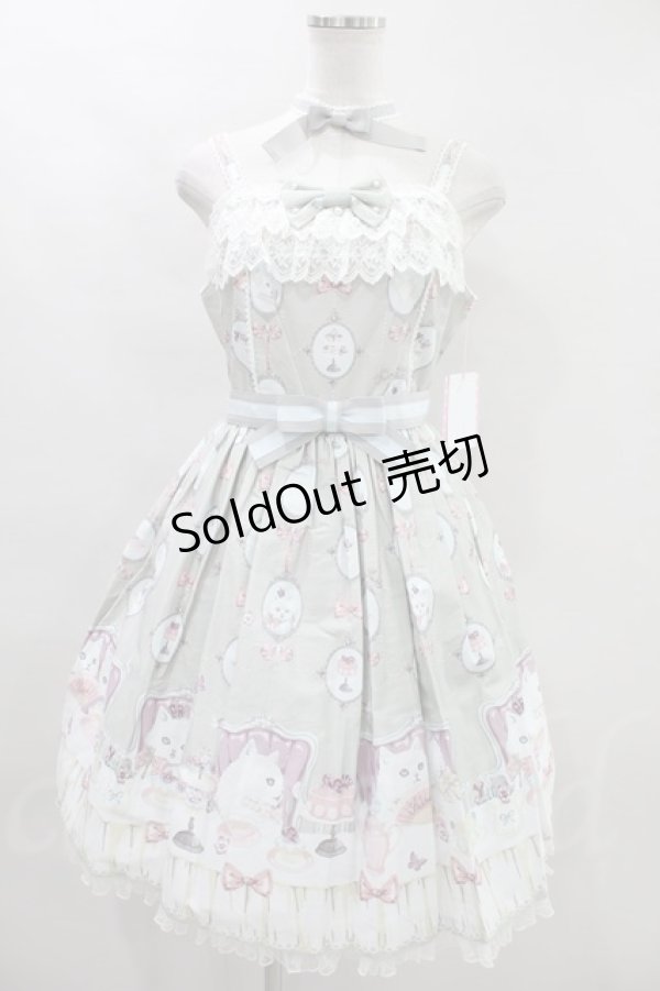 Angelic Pretty / 猫のお茶会ジャンパースカートSet H-23-07-14-033h-1 ...