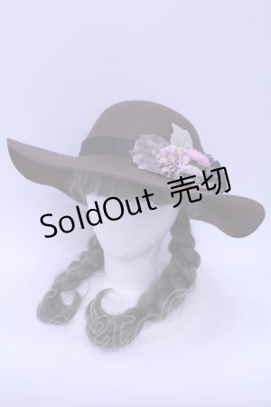 画像: axes femme  / フラワーブーケつば広帽 Y-23-07-14-017y-1-AC-AX-L-SZ-ZTK004