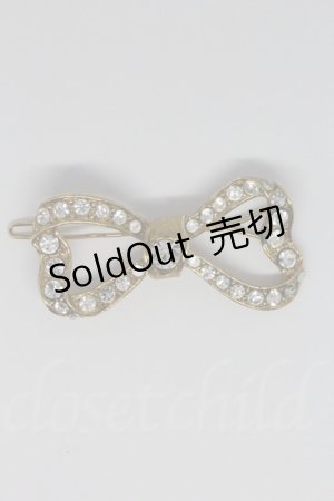 画像: PINK HOUSE  / ビジューリボンバレッタ I-23-07-20-071i-1-AC-LO-L-HD-ZI