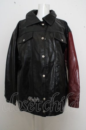 画像: NieR Clothing / フェイクレザージャケット O-23-07-24-127-1-JA-PU-P-OW-ZT-CL001