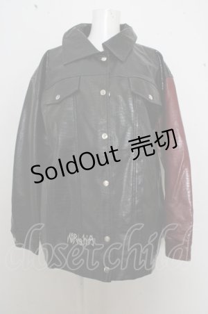 画像: NieR Clothing / フェイクレザージャケット O-23-07-24-127-1-JA-PU-P-OW-ZT-CL001